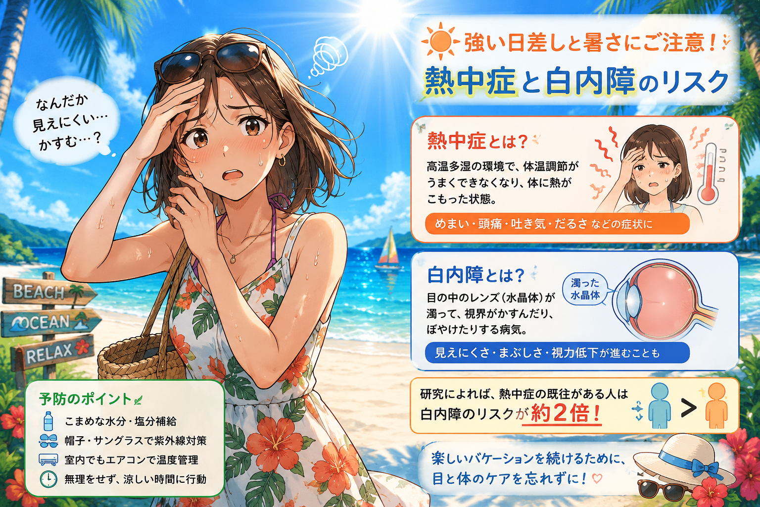 熱中症は「眼」にも影響する？