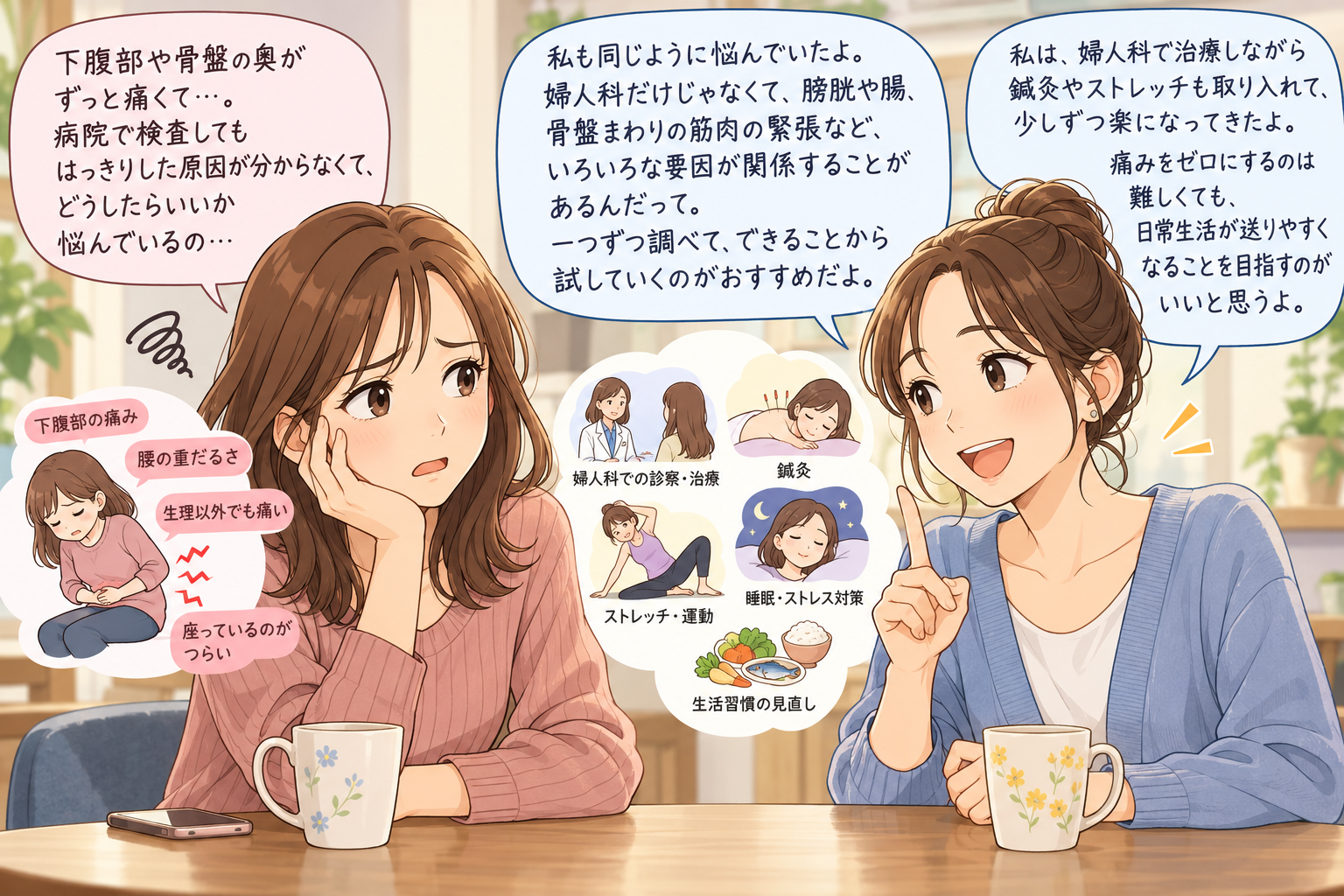 慢性的な骨盤の痛みと鍼灸~慢性骨盤痛は婦人科疾患だけではありません~